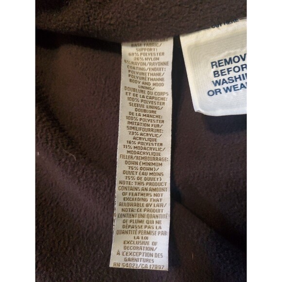 Girls Hooded Puffer Coat Sz X Small Pockets Zipped Old Navy Winter School - Picture 6 of 7